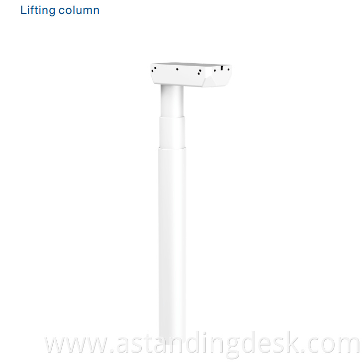 3 segments Round Height Adjustable Desk legs electric lifting column standing desk leg metal legs